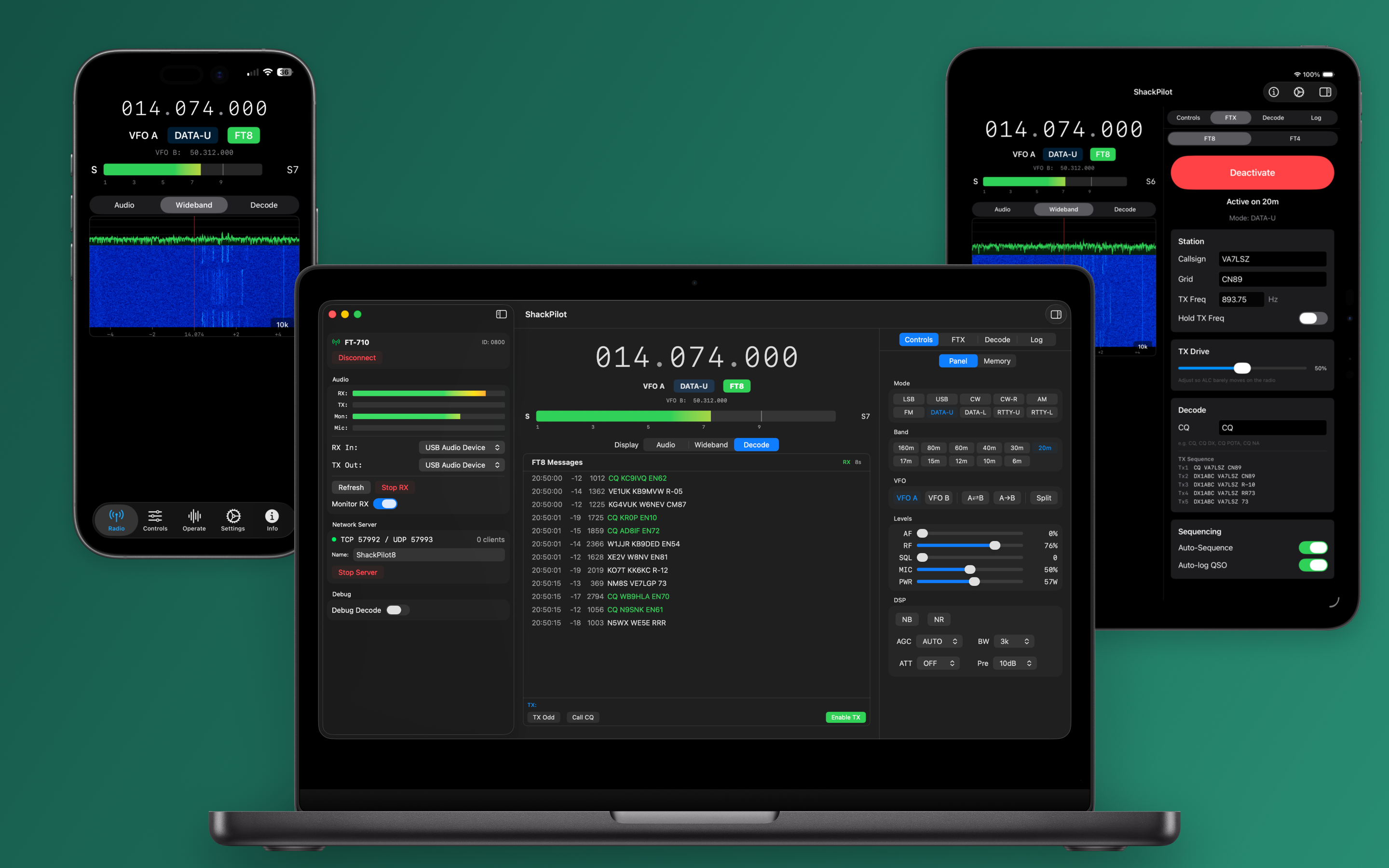 ShackPilot on Mac, iPhone, and iPad